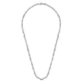 22 Inch 925 Sterling Silver Solid Figaro Chain Necklace