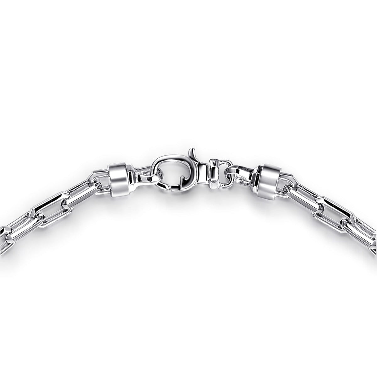 22 Inch 925 Sterling Silver Solid Figaro Chain Necklace