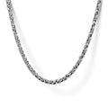 22 Inch 925 Sterling Silver Solid Men's Wheat Chain Necklace