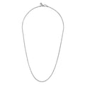 22 Inch 14K White Gold Hollow Men's Wheat Chain Necklace