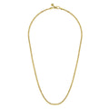 22 Inch 14K Yellow Gold Hollow Men's Link Chain Necklace