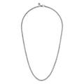 22 Inch 925 Sterling Silver Solid Men's Wheat Chain Necklace