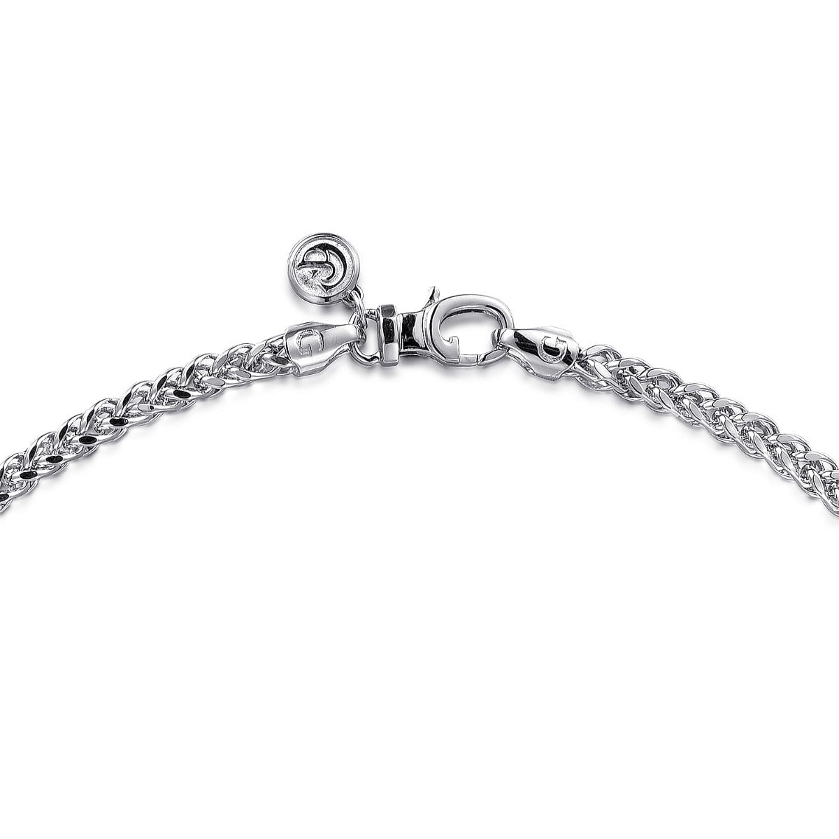 22 Inch 925 Sterling Silver Solid Men's Wheat Chain Necklace