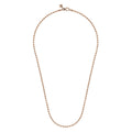 22 Inch 14K Rose Gold 3mm Hollow Ball Chain Necklace
