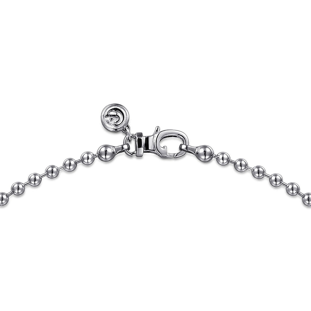22 Inch 925 Sterling Silver 3mm Hollow Ball Chain Necklace