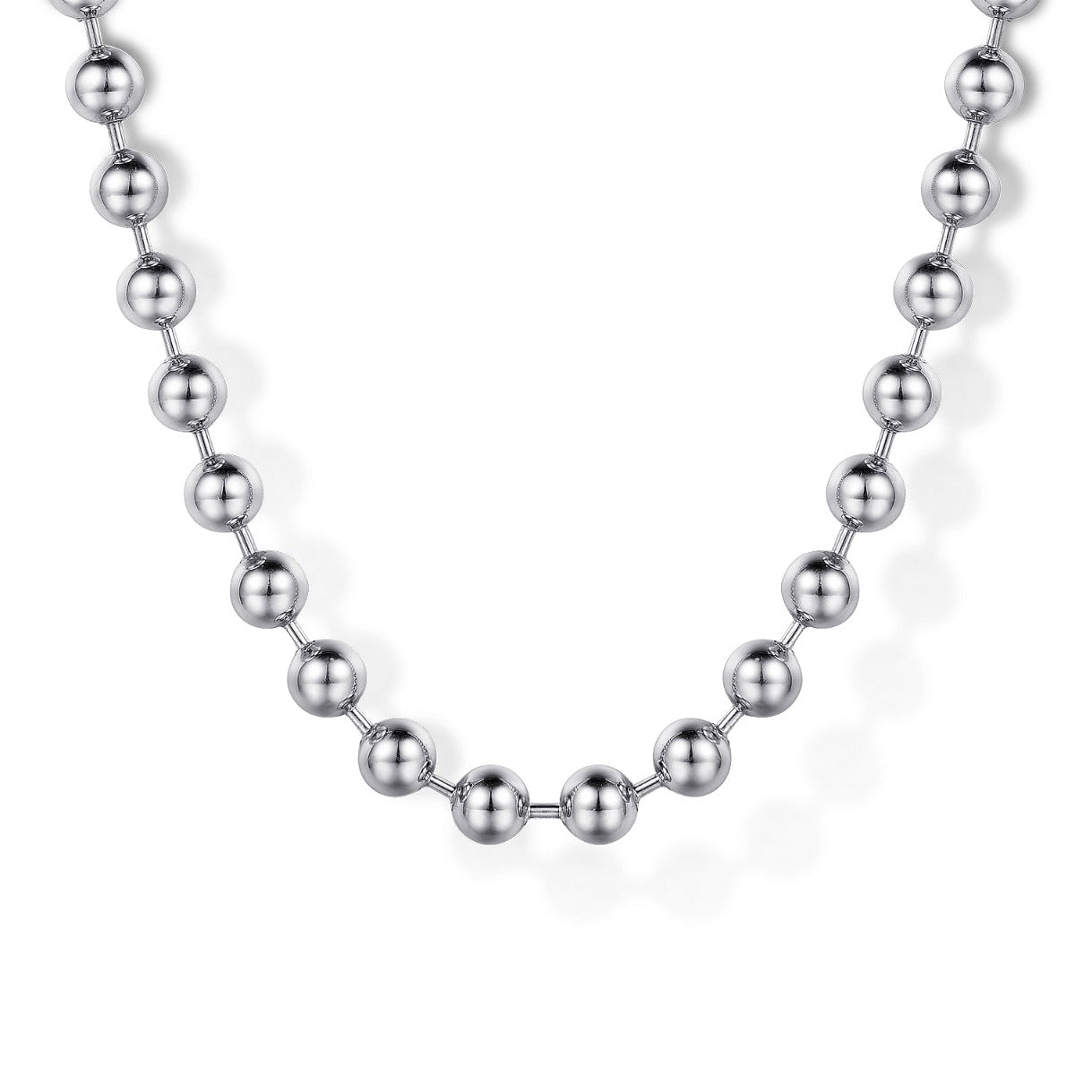 22 Inch 925 Sterling Silver 4mm Hollow Ball Chain Necklace