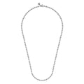 22 Inch 925 Sterling Silver 4mm Hollow Ball Chain Necklace