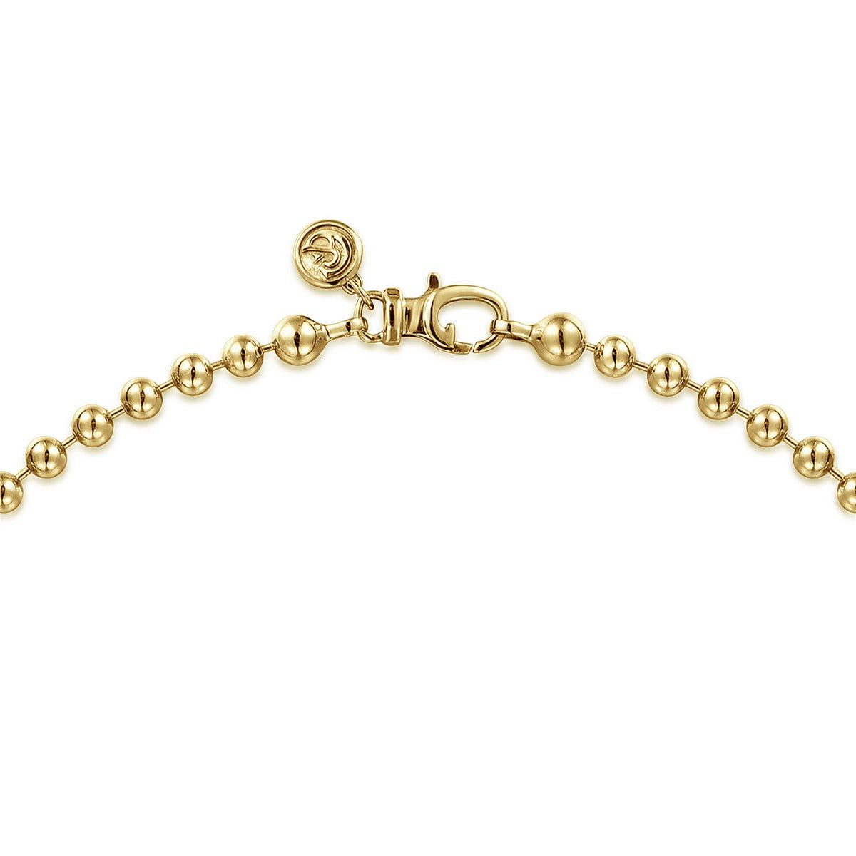 GlitterIced Out Ball Necklace 4mm GOLD 金 22 Inch 14K Yellow Gold 4mm Hollow Ball Chain Necklace – Dunkin's