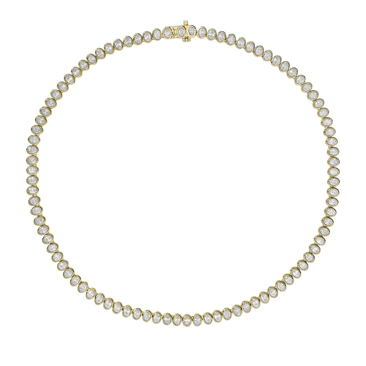 Radiance Symphony Lab Grown 15.25 ctw Yellow Gold Diamond Necklace