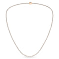 4-Prong Graduated Riviera Necklace (Round)