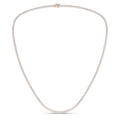4-Prong Straight-Line Tennis Necklace (Round)