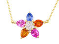 Princessa Multicolor Flower Necklace