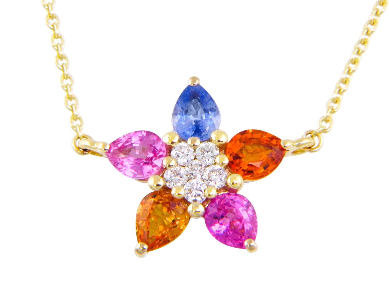 Princessa Multicolor Flower Necklace