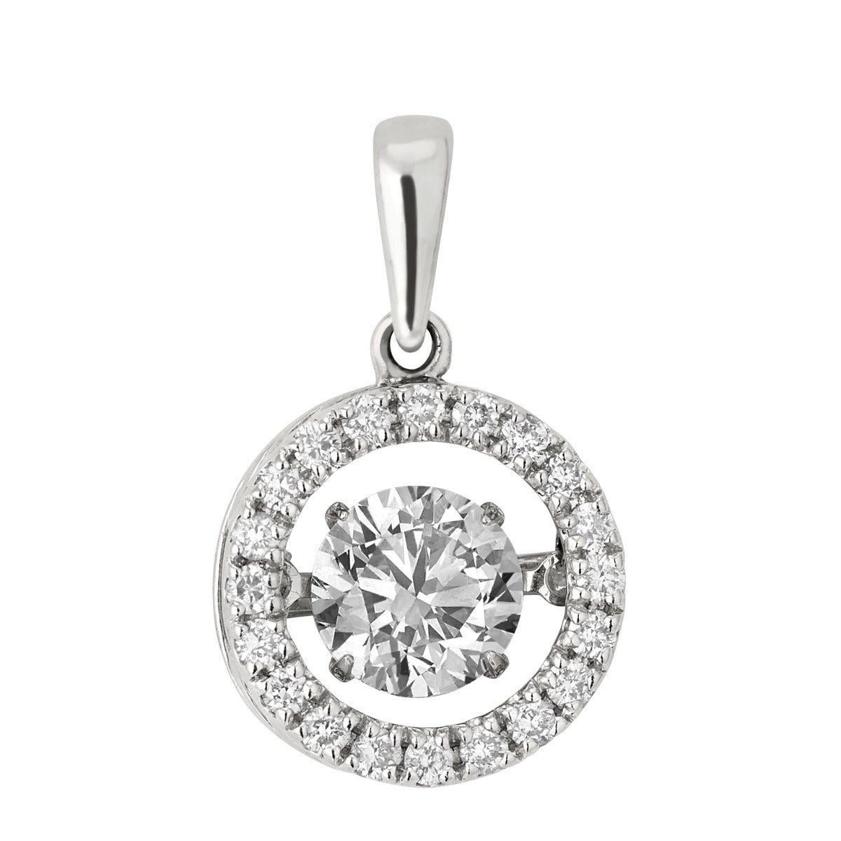 Eternal Circle Lab Grown 1.5 ctw Diamond Pendant