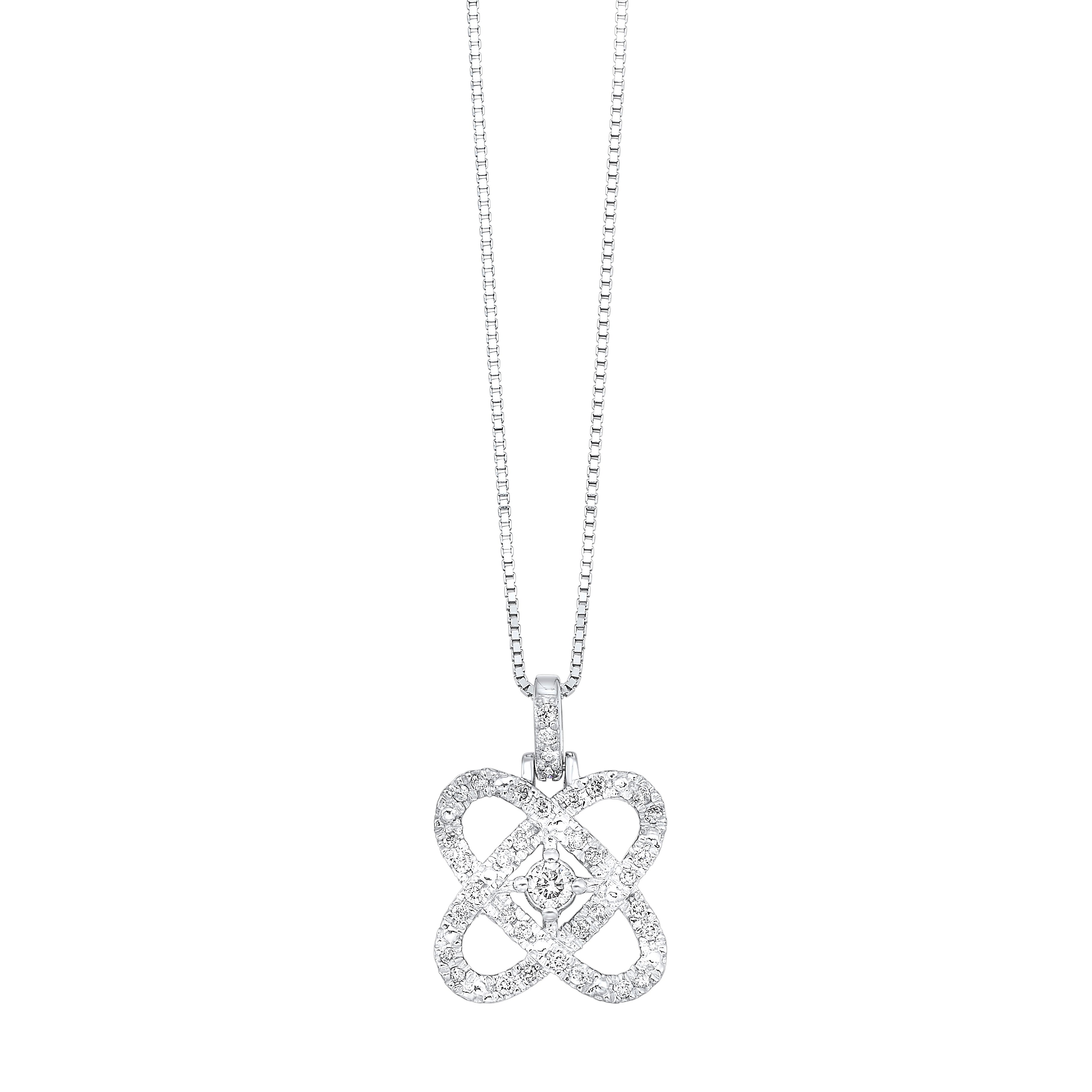 14kt White Gold Pendant 2ctw