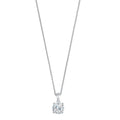 14kt White Gold Solitaire Pendant 1/3ctw