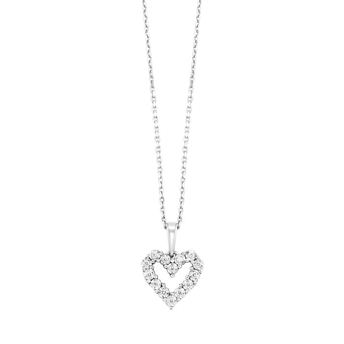 Silver Diamond Stunning Pendant  - 1/10 ctw