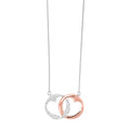 10KT Pink Gold & Diamond Stunning Pendant  - 1/5 ctw