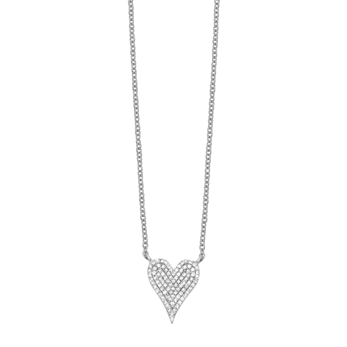 10k Diamond Necklace 1/5ctw