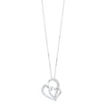 Heart in Heart Silver Pendant