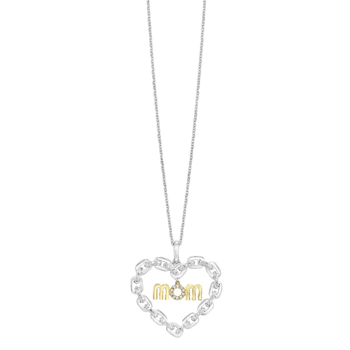 Gold and Silver Chained Mom Pendant