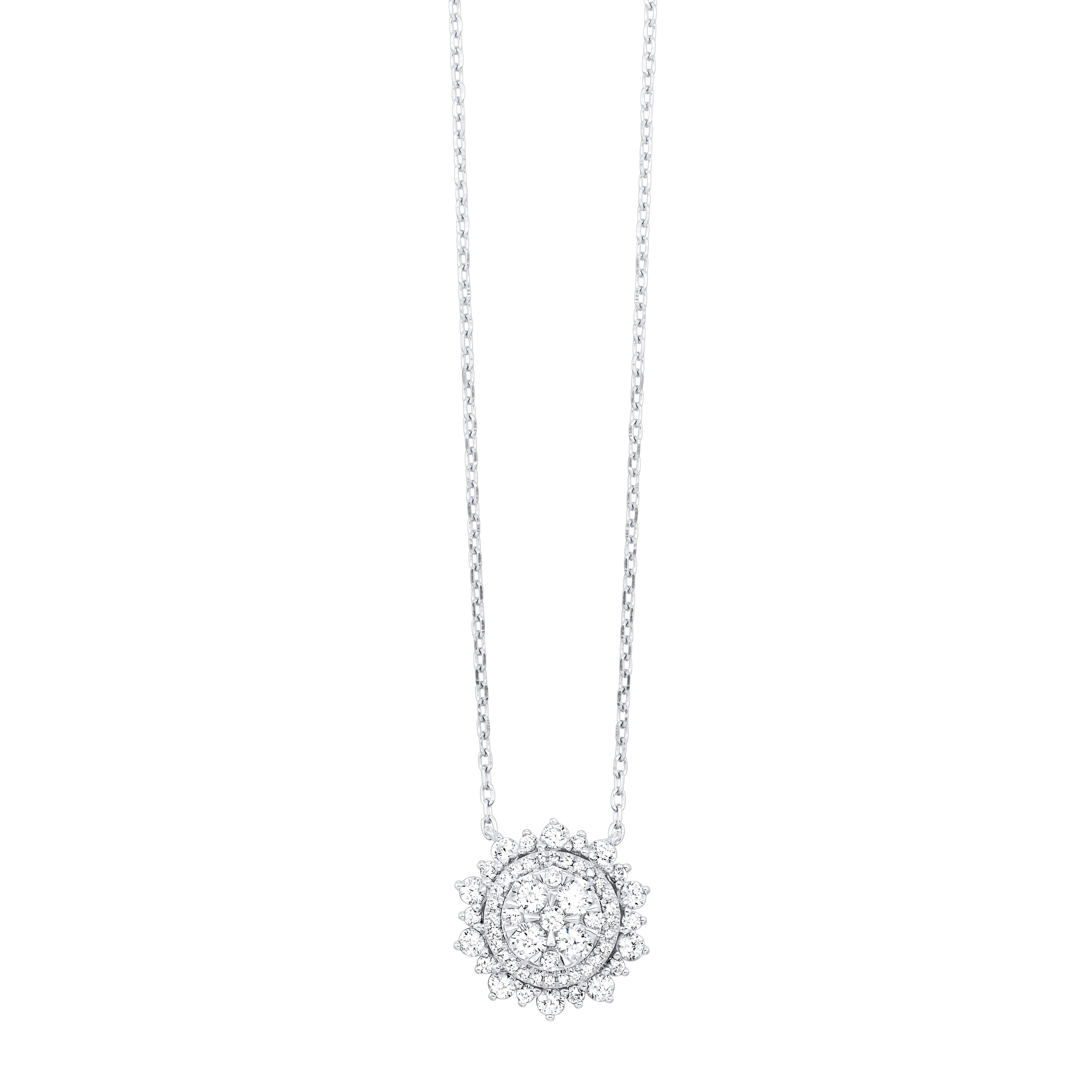 14k Diamond Pendant 1ctw