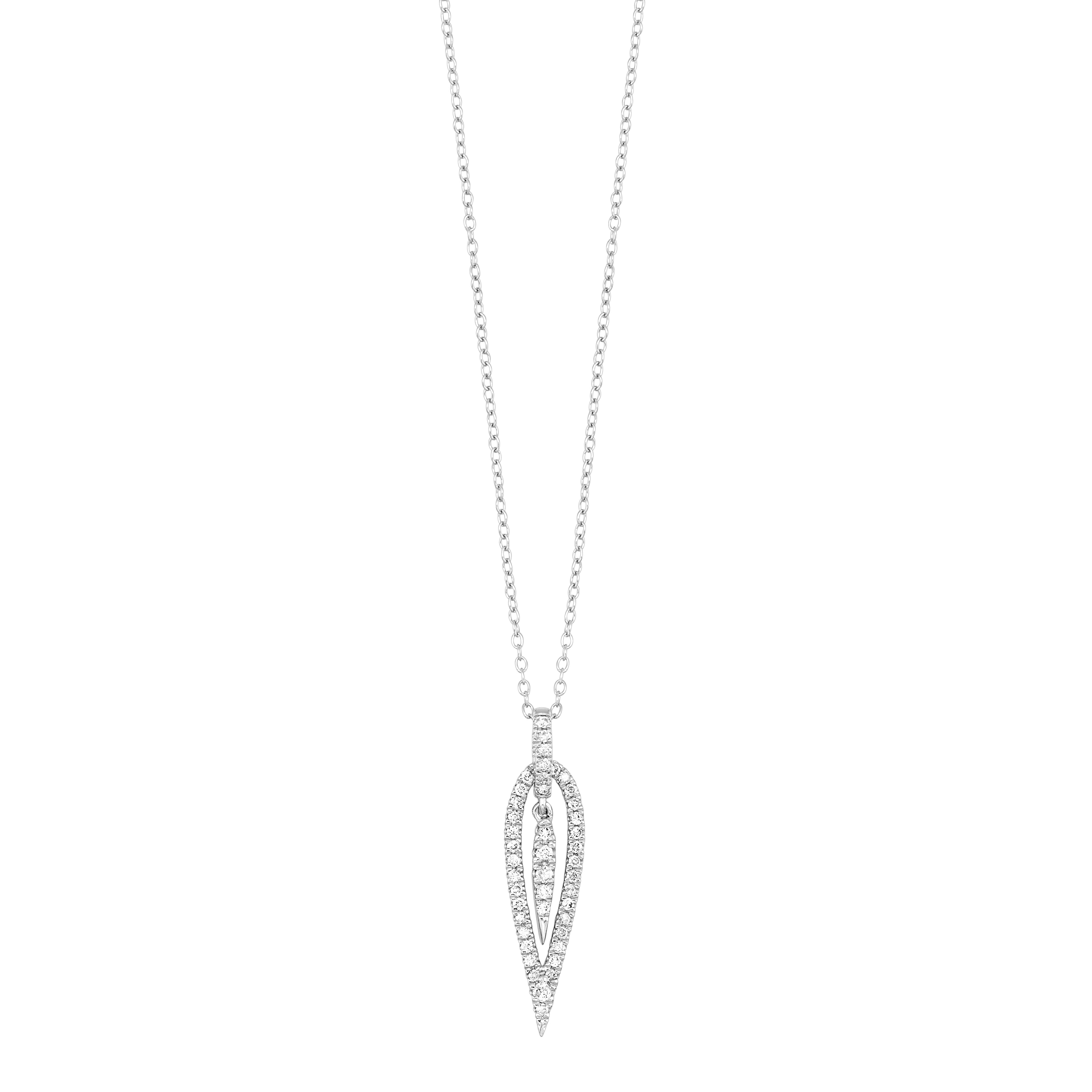 14k Diamond Pendant 1/4ctw