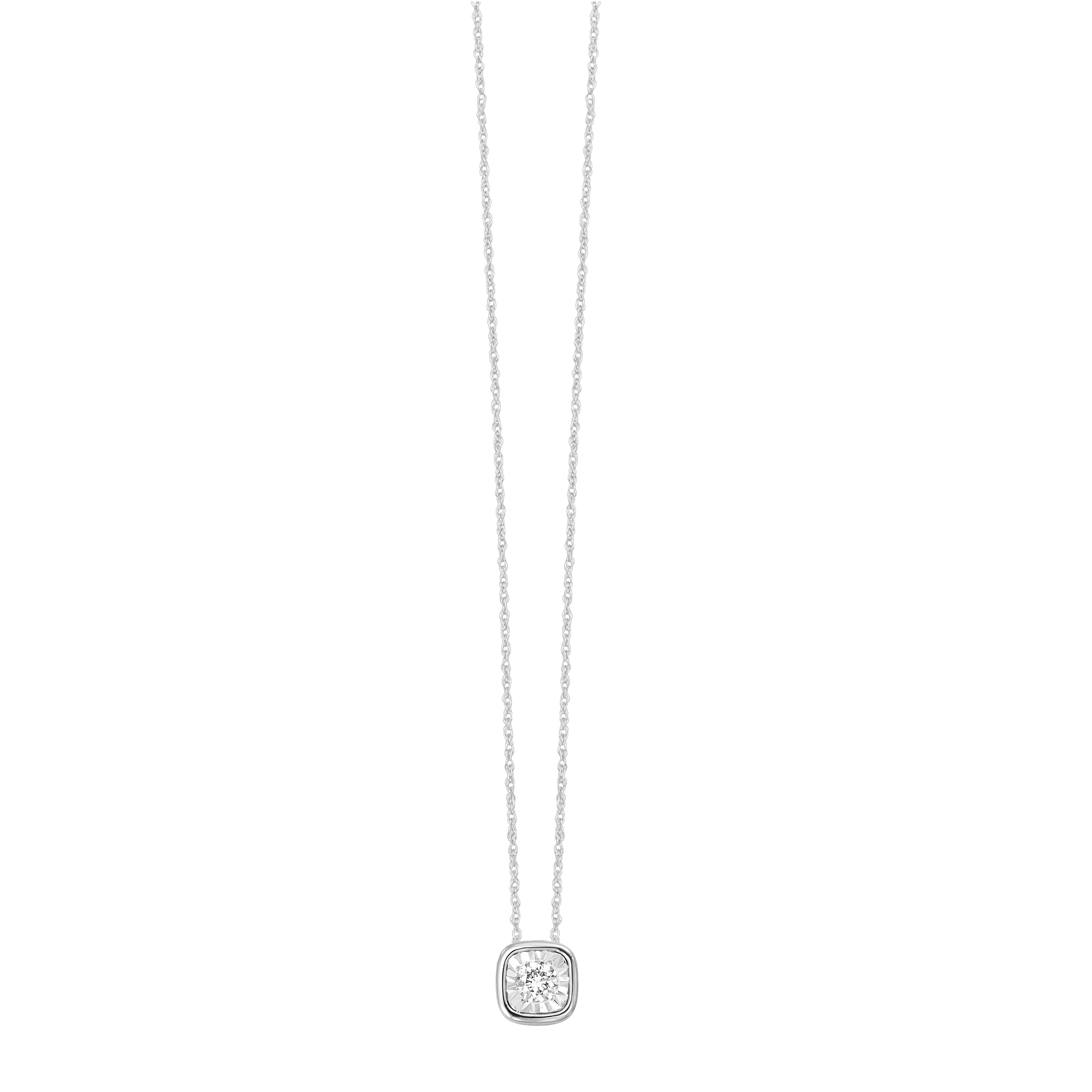 14k Diamond Pendant 1/6ctw