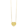 Gold Heart Diamond Pendant