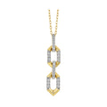 14K Yellow Gold Diamond Pendant 1/5 CTW