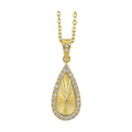 Elara Steel Teardrop Pendant