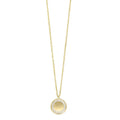 Front View 10k Yellow Gold & Diamond Stunning Pendant