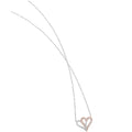 Diamond Interlocking Hearts Necklace