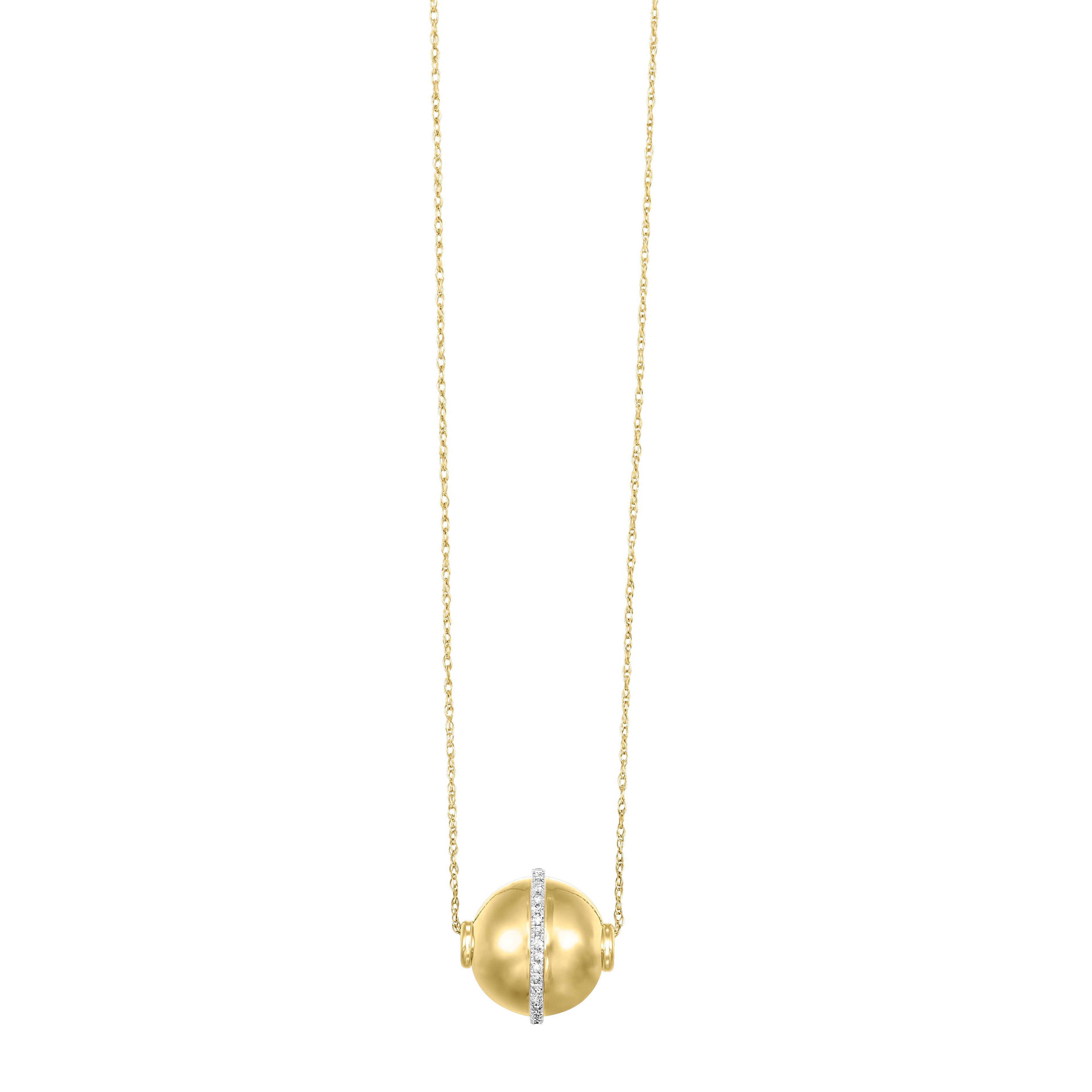 Gold Diamond Pendant 1/8ctw