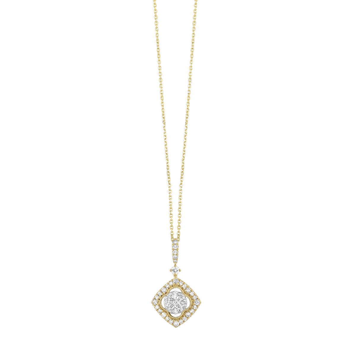 14k Diamond Pendant 1/2ctw