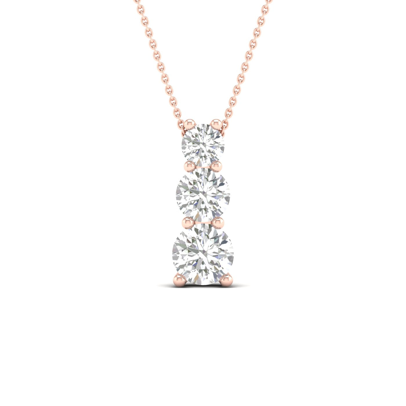 3-Stone Pendant (Round)