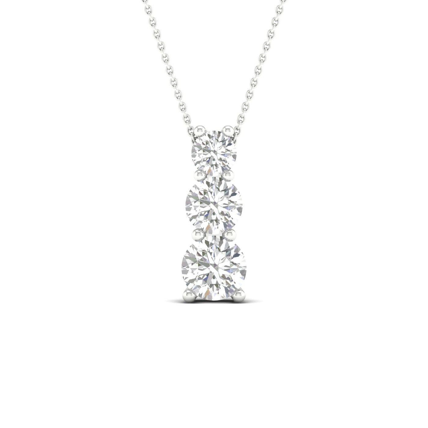 3-Stone Pendant (Round)