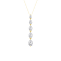 Graduated Diamond Drop Pendant (Pear)