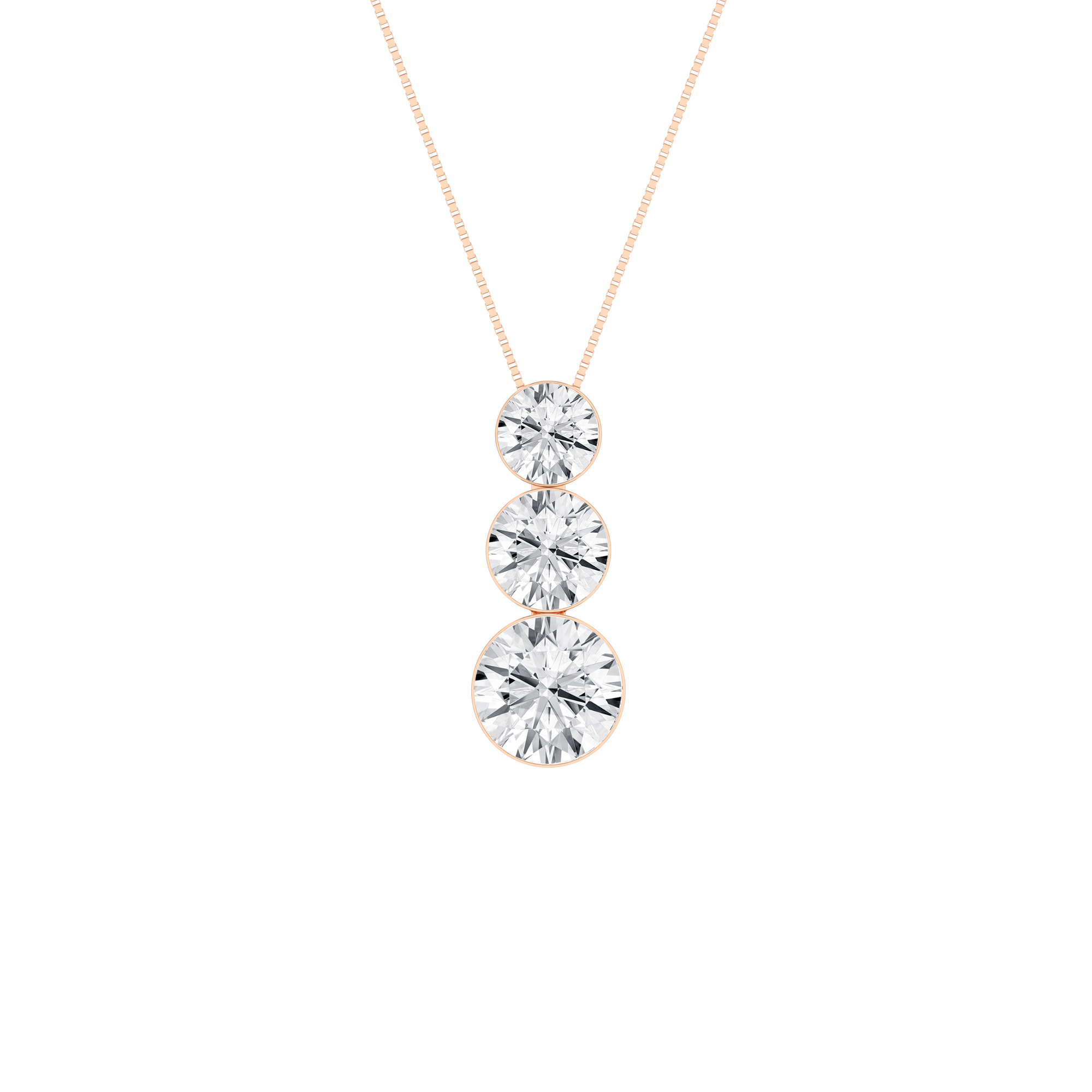 Seamless_x0019_ 3-Stone Graduated Diamond Drop Pendant (Round)