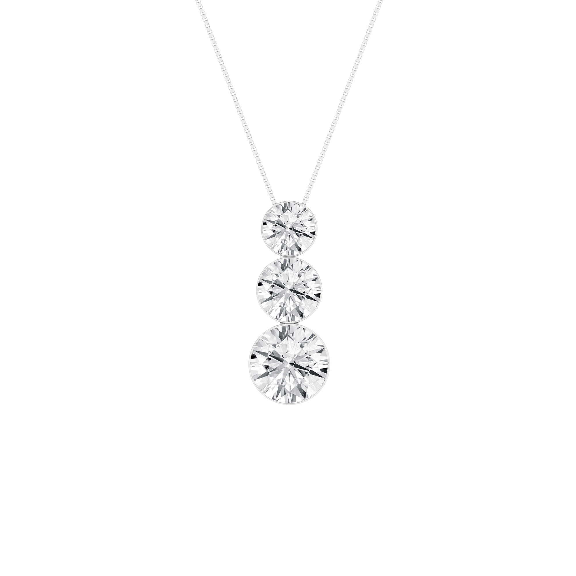 Seamless_x0019_ 3-Stone Graduated Diamond Drop Pendant (Round)