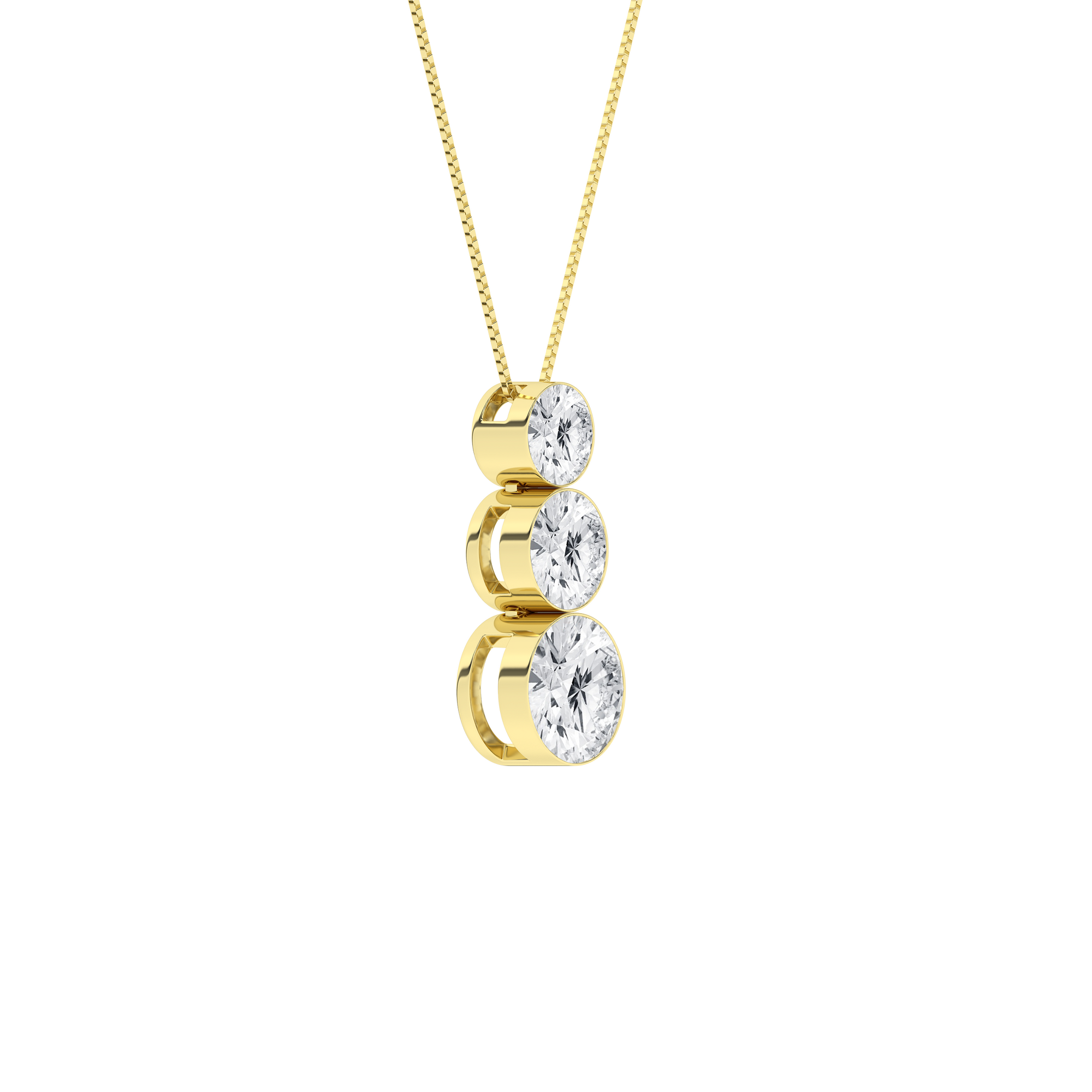 Seamless_x0019_ 3-Stone Graduated Diamond Drop Pendant (Round)