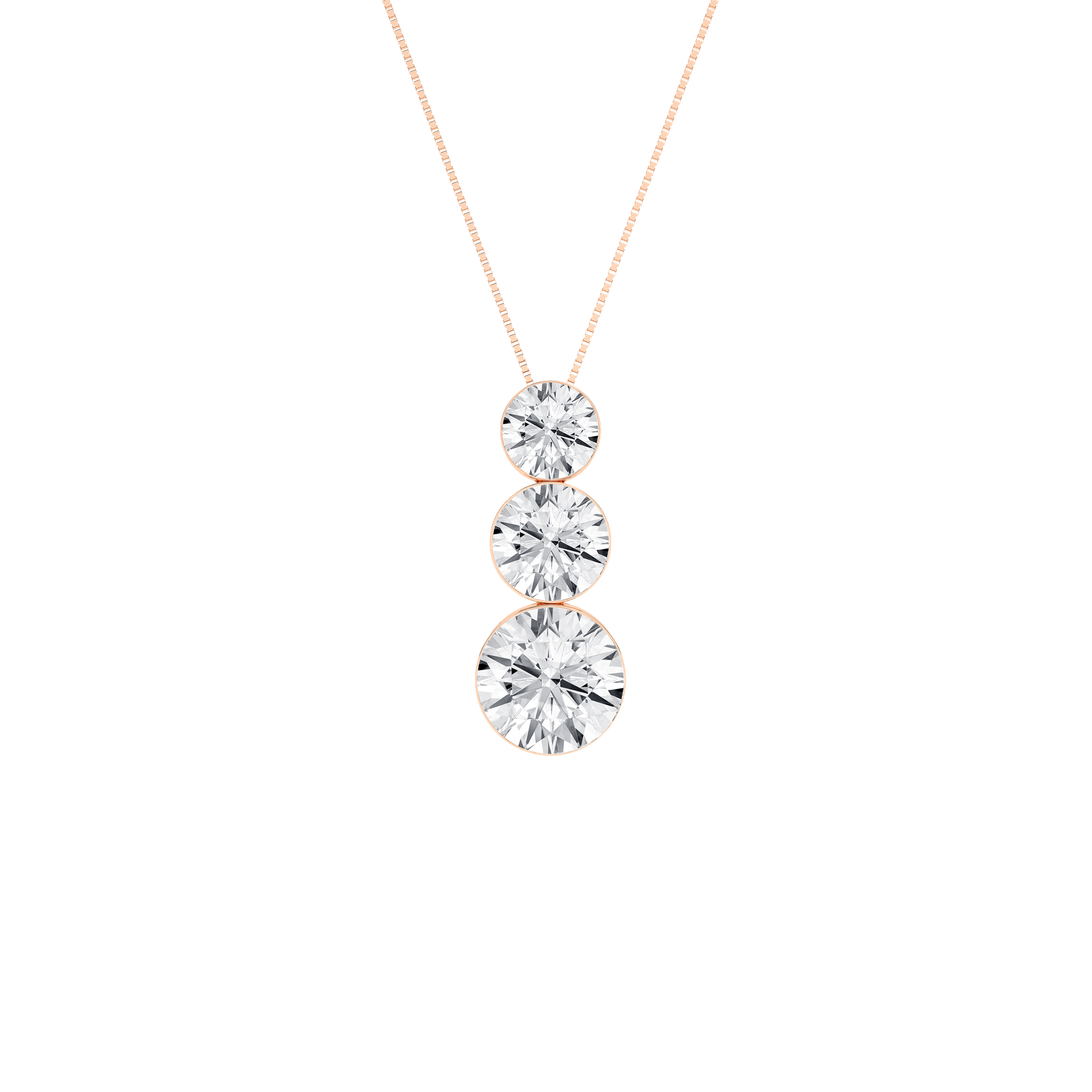 Seamless_x0019_ 3-Stone Graduated Diamond Drop Pendant (Round)