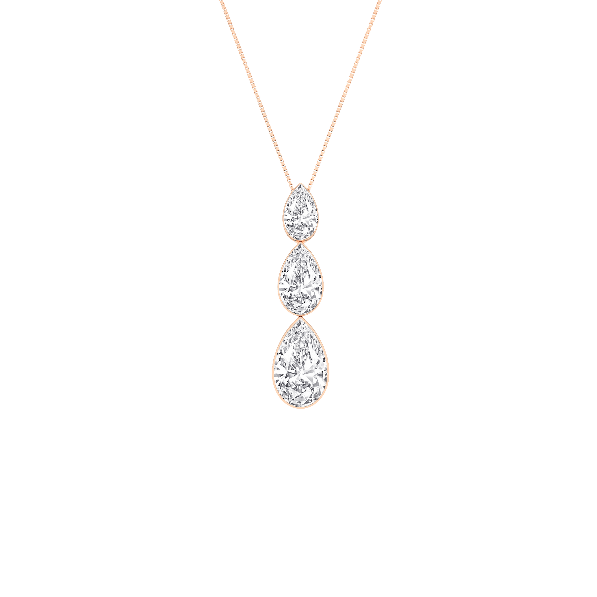 Seamless_x0019_ 3-Stone Graduated Diamond Drop Pendant (Pear)