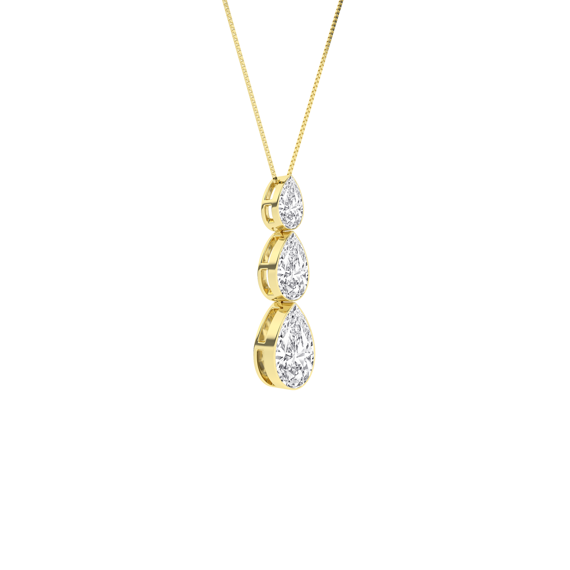 Seamless_x0019_ 3-Stone Graduated Diamond Drop Pendant (Pear)