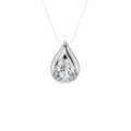 Boat-set Solitaire Pendant