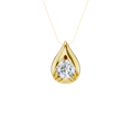 Boat-set Solitaire Pendant