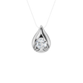 Boat-set Solitaire Pendant