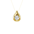 Boat-set Solitaire Pendant