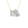 TOI ET MOI PENDANT (EMERALD & PEAR)