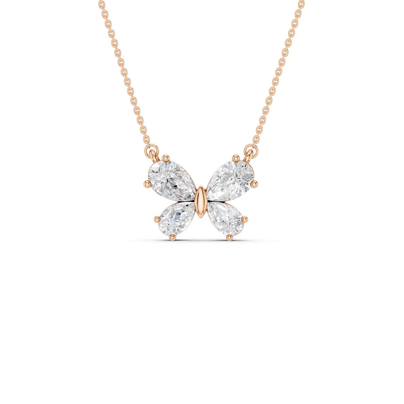 Butterfly Diamond Pendant(Pear)